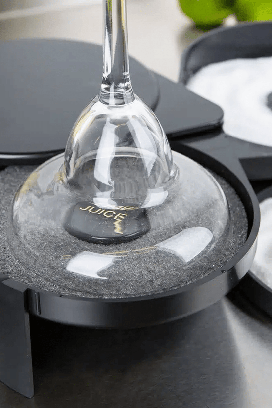 KH Probar® Glass Rimmer 3 Compartment Black - TEM IMPORTS™