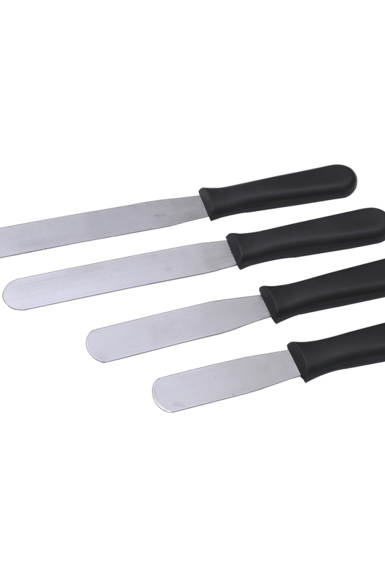 KH Straight Spatula Black Stainless Steel - TEM IMPORTS™