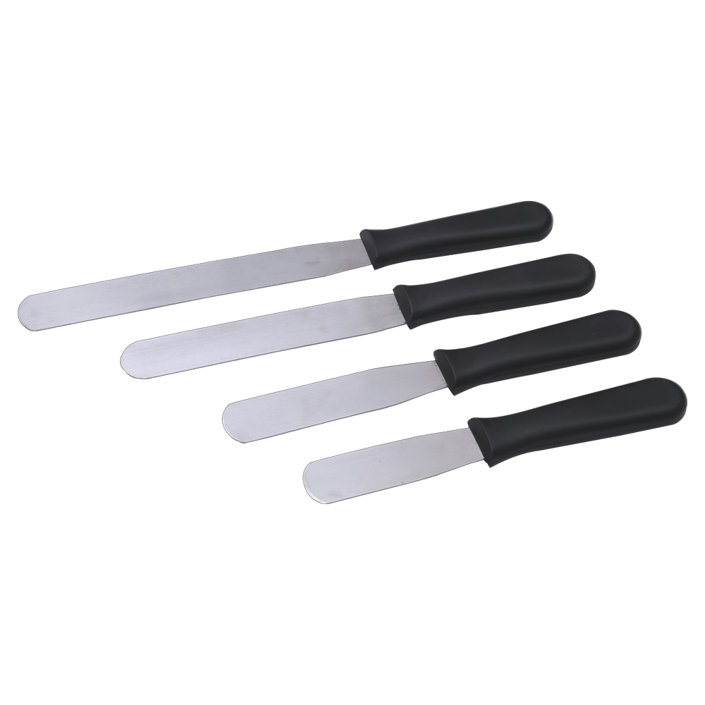 KH Straight Spatula Black Stainless Steel - TEM IMPORTS™