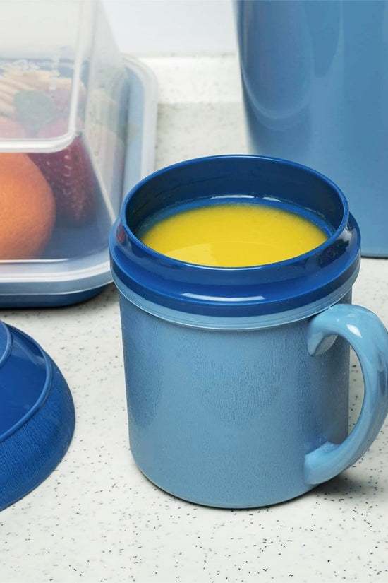 KH Traditional Insulated Single Handle Mug Blue 250mL #5 (Box 24) - TEM IMPORTS™