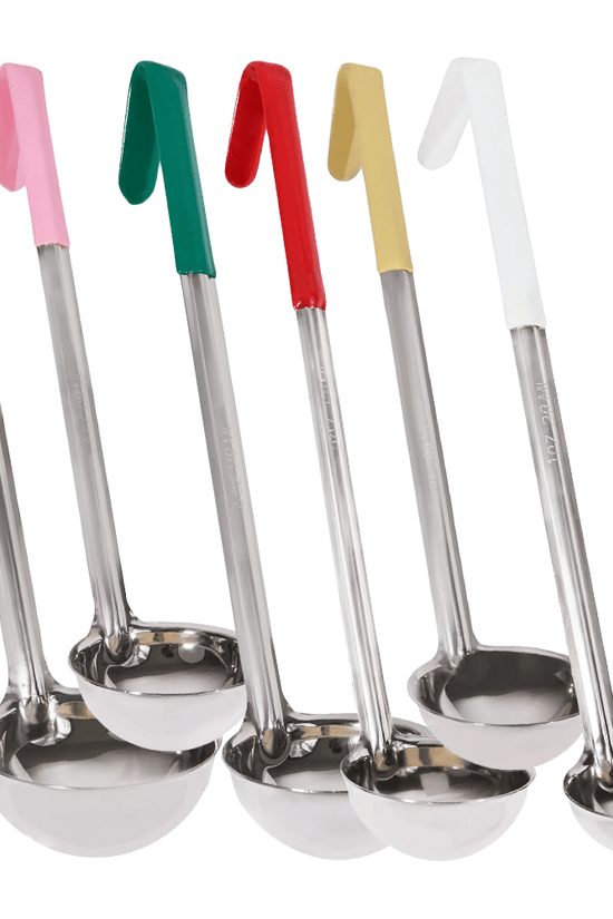 Ladle One Piece Stainless Steel With PVC Handle Portion Control Scoop - TEM IMPORTS™