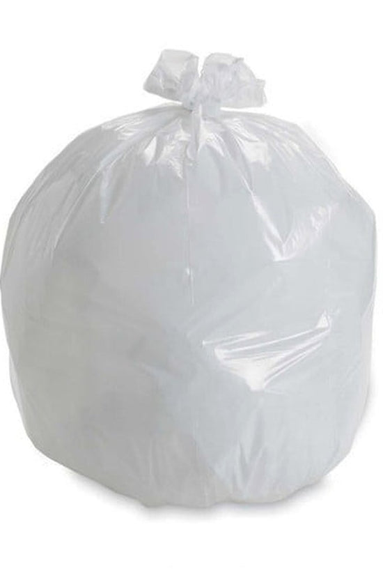 Large 36Ltr Kitchen Office Tidy Bin Liners - White - TEM IMPORTS™