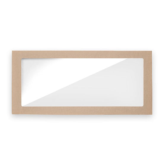 Large BioBoard Catering Tray Window Lid - 50pcs/Ctn - TEM IMPORTS™