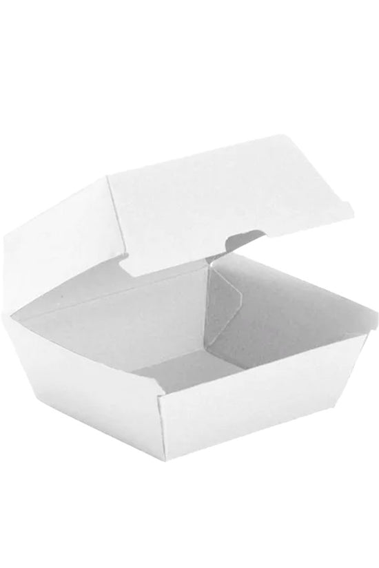 Large Burger BioBoard White Box - 150pcs/Ctn - TEM IMPORTS™