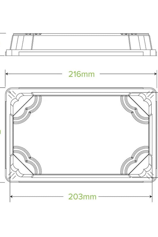 Large Clear PET Sushi Tray Lid - 600/CTN - TEM IMPORTS™