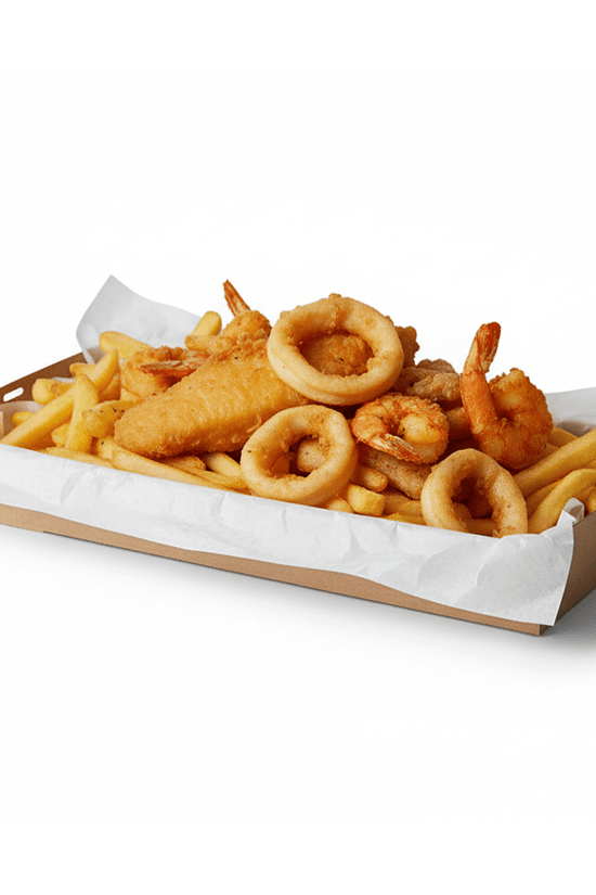 Large Kraft Corrugated Rectangle Catering Tray *H50 - 100/CTN - TEM IMPORTS™