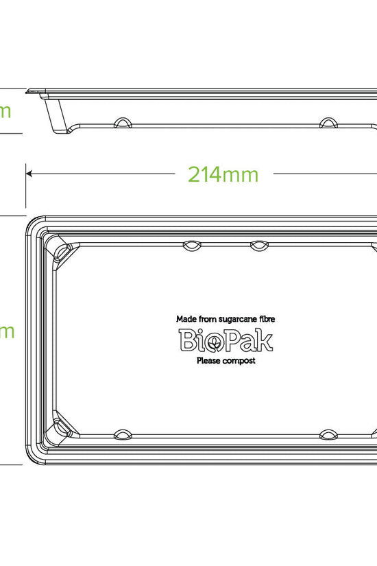 Large Natural Plant Fibre Sushi Tray - 600pcs/Ctn - TEM IMPORTS™