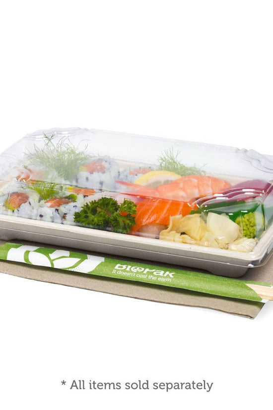 Large Natural Plant Fibre Sushi Tray - 600pcs/Ctn - TEM IMPORTS™