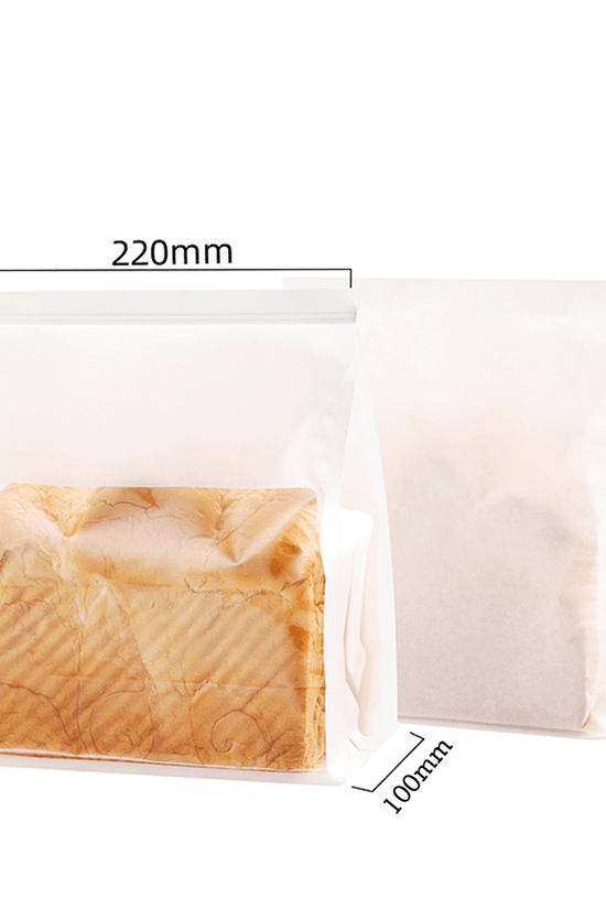 Large Paper Bread Bag Window - White - TEM IMPORTS™