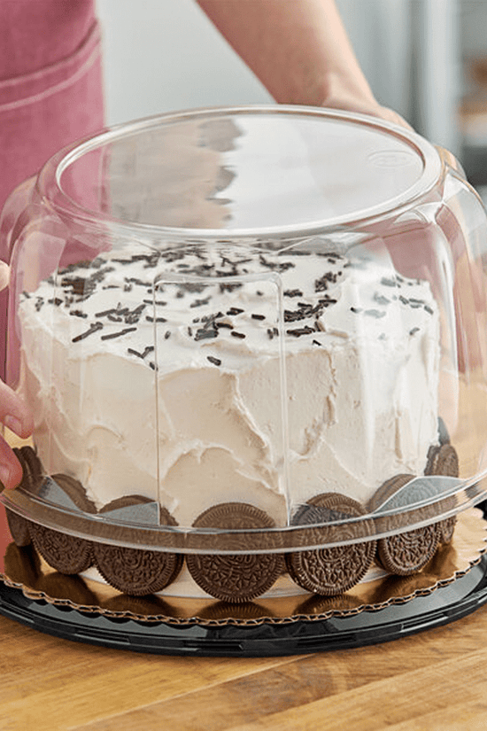 Large Premium Clear Scalloped Dome Lid Container - TEM IMPORTS™