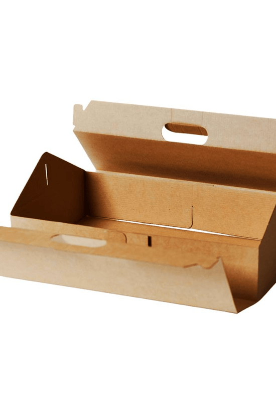 Large Premium Enviro Plain Kraft Carry Tray Box - TEM IMPORTS™