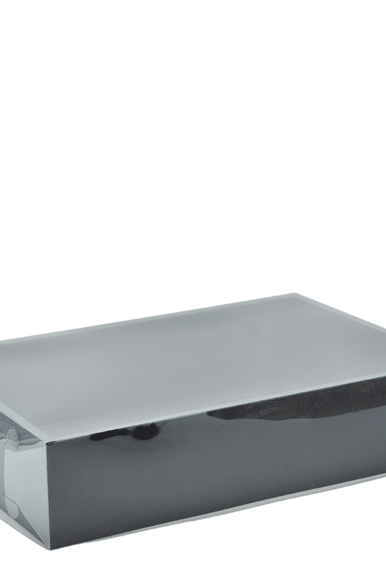 Large Rectangular Black Paper Box With Clear Lid H100 - Pack of 25 - TEM IMPORTS™