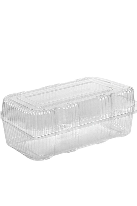 Large Rectangular Plastic Cake Hinged Container - TEM IMPORTS™