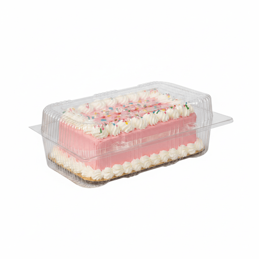 Large Rectangular Plastic Hinged Lid Container - TEM IMPORTS™