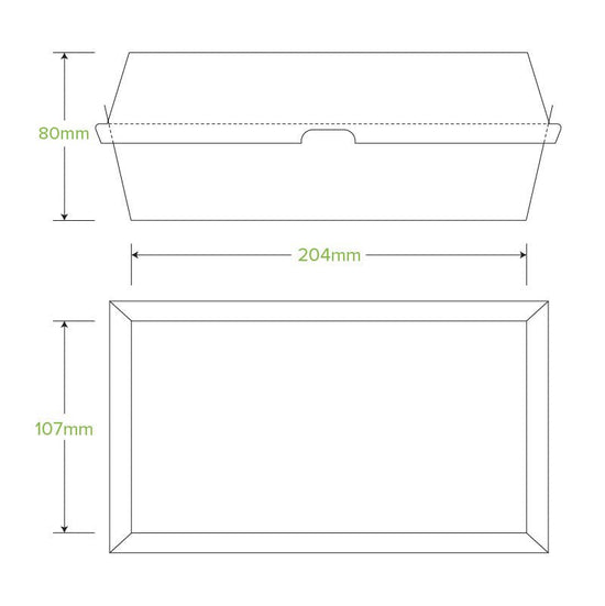 Large Snack BioBoard Kraft Box - 200pcs/Ctn - TEM IMPORTS™