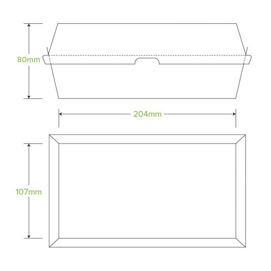 Large Snack BioBoard Kraft Box - 200pcs/Ctn - TEM IMPORTS™