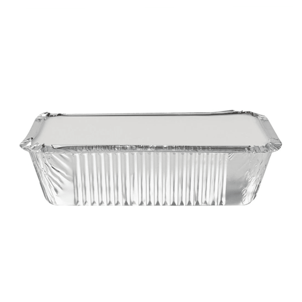 Lid To Suit 560mL & 860mL Oblong Foil Takeaway Tray - 500/CTN - TEM IMPORTS™