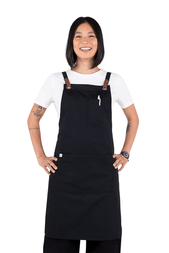 Luca Bib Apron - Black - TEM IMPORTS™