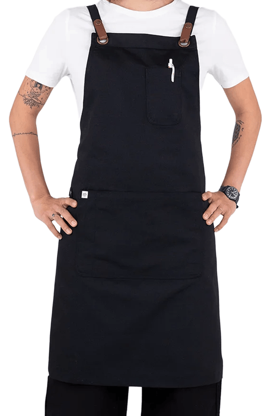 Luca Bib Apron - Black - TEM IMPORTS™