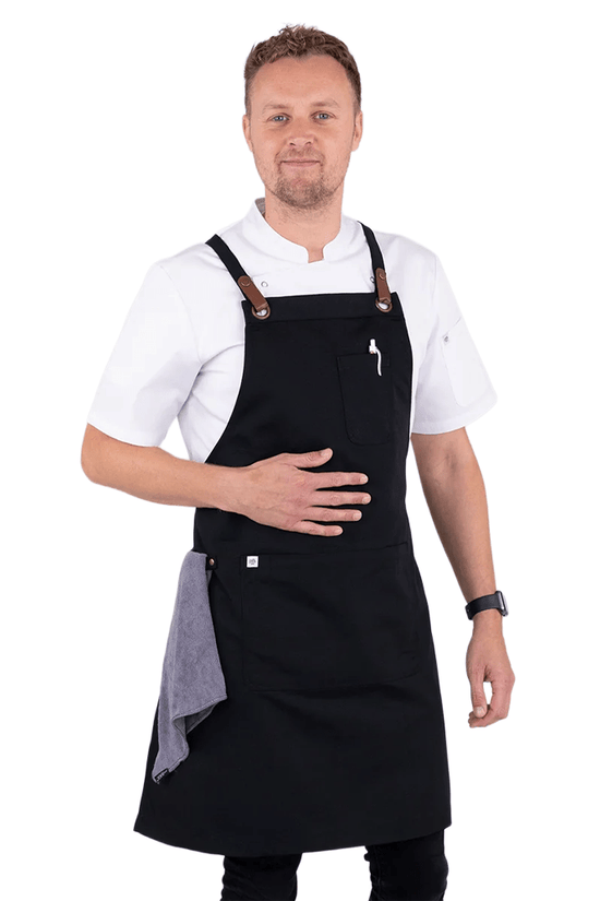 Luca Bib Apron - Black - TEM IMPORTS™