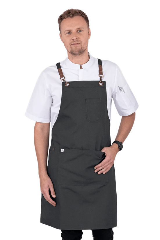 Luca Bib Apron - Bottle Green - TEM IMPORTS™
