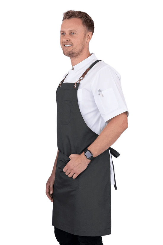 Luca Bib Apron - Bottle Green - TEM IMPORTS™