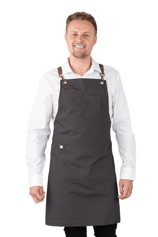 Luca Bib Apron - Slate Grey - TEM IMPORTS™