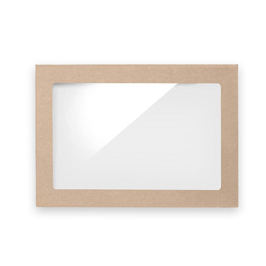 Medium BioBoard Catering Tray Window Lid - 100pcs/Ctn - TEM IMPORTS™