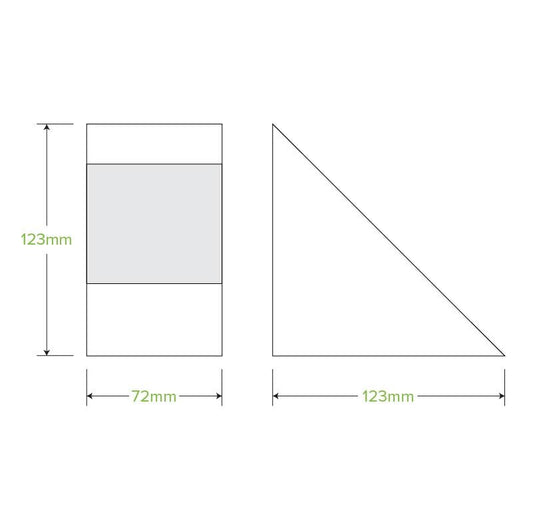 Medium BioBoard Sandwich Wedge - 500pcs/Ctn - TEM IMPORTS™