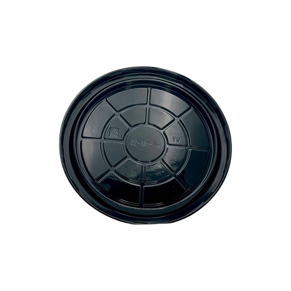 Medium Cake Clearview Black With Dome Lid - TEM IMPORTS™