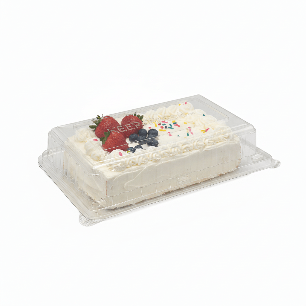Medium Cake Hinged Lid Container - 200/CTN - TEM IMPORTS™