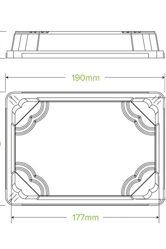Medium Clear PET Sushi Tray Lid - 600/CTN - TEM IMPORTS™