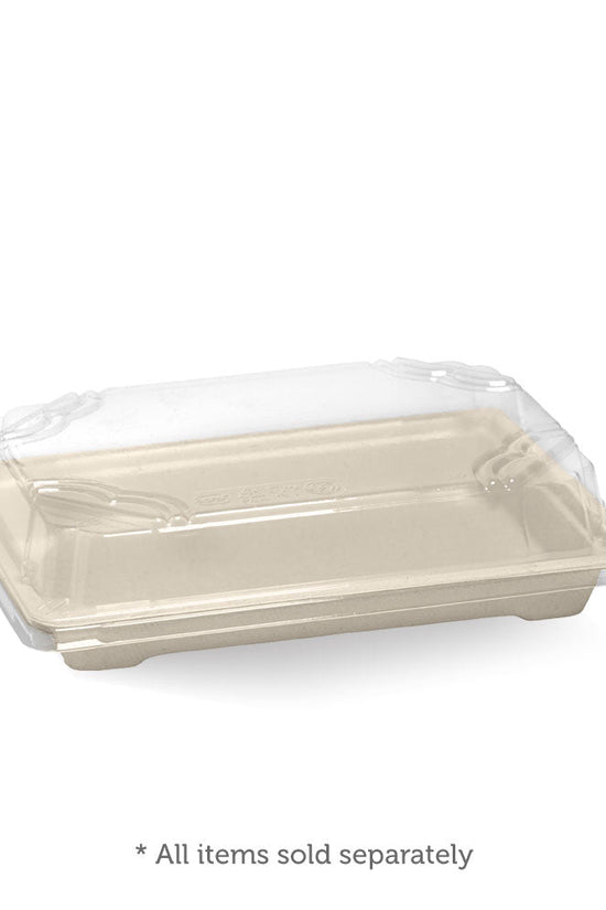 Medium PLA Sushi Tray Lid - 600pcs/Ctn - TEM IMPORTS™
