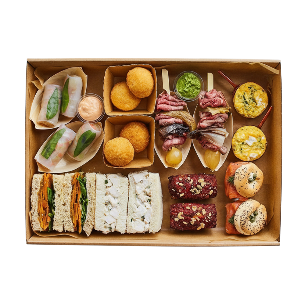 Medium Plus Kraft Corrugated Catering Tray - 50/CTN - TEM IMPORTS™