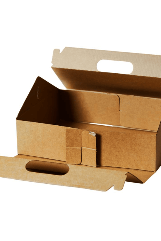 Medium Premium Enviro Plain Kraft Carry Tray Box - TEM IMPORTS™