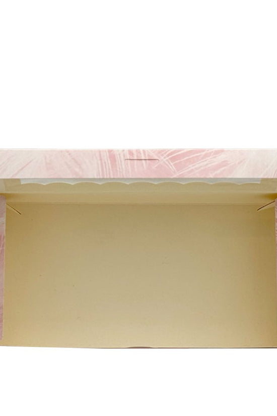Medium Rectangular Printed Paper Box Window - Flamingo - TEM IMPORTS™