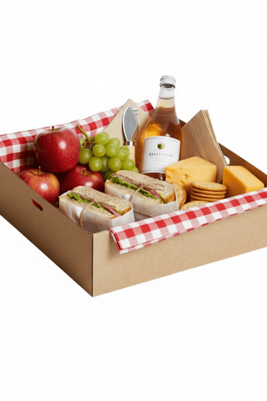 Medium Square Kraft Corrugated Catering Tray - 100/CTN - TEM IMPORTS™