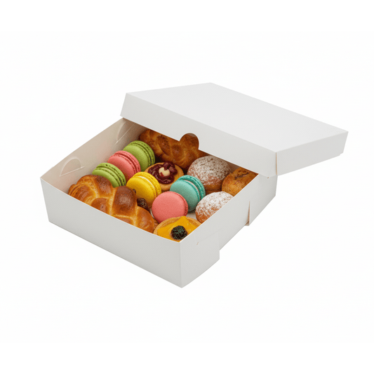 Milkboard Cake Tray White 19 - 200/CTN - TEM IMPORTS™