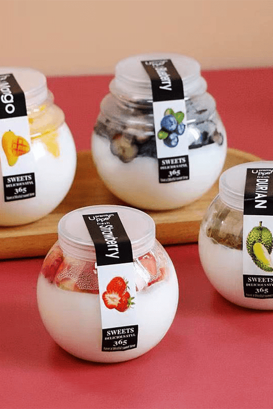 Mini Globe Dessert Cup with Lid, 220mL - TEM IMPORTS™