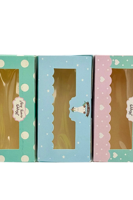 Mini Rectangular Printed Paper Box Window - Dream Big Theme - TEM IMPORTS™