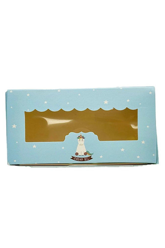 Mini Rectangular Printed Paper Box Window - Dream Big Theme - TEM IMPORTS™