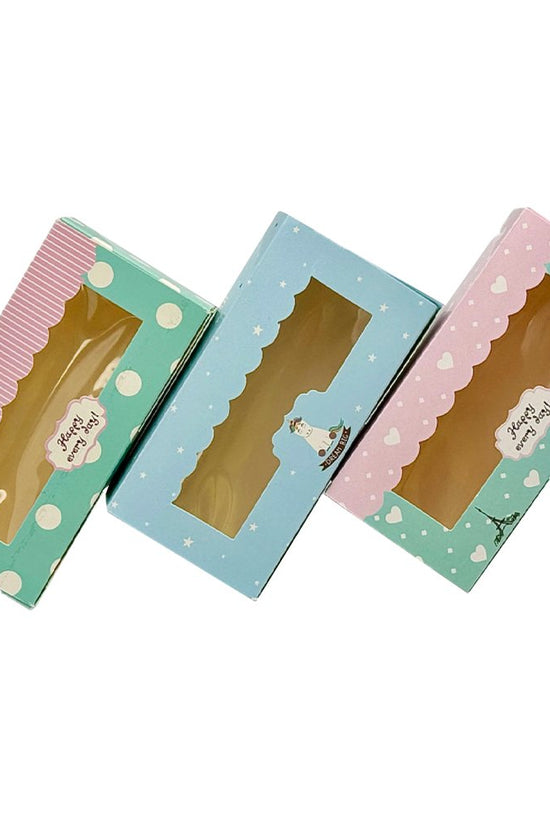 Mini Rectangular Printed Paper Box Window - Dream Big Theme - TEM IMPORTS™
