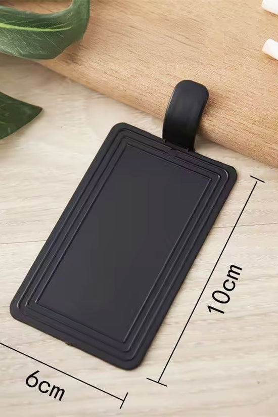 Mini Reusable Black Acrylic Rectangular Cake Board - TEM IMPORTS™