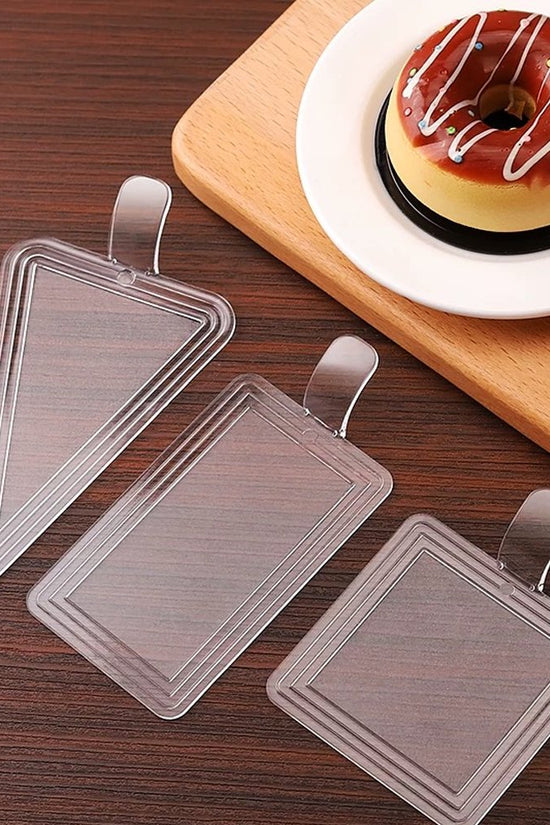 Mini Reusable Black Acrylic Round Cake Board - TEM IMPORTS™