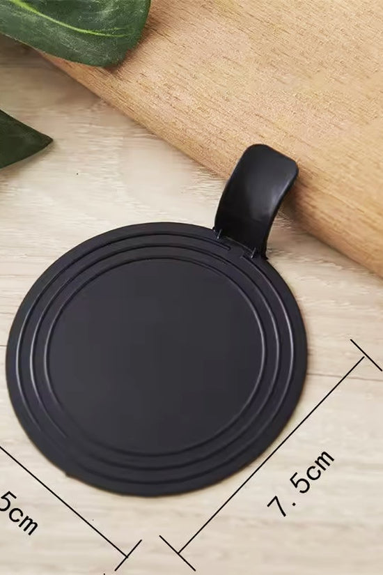 Mini Reusable Black Acrylic Round Cake Board - TEM IMPORTS™