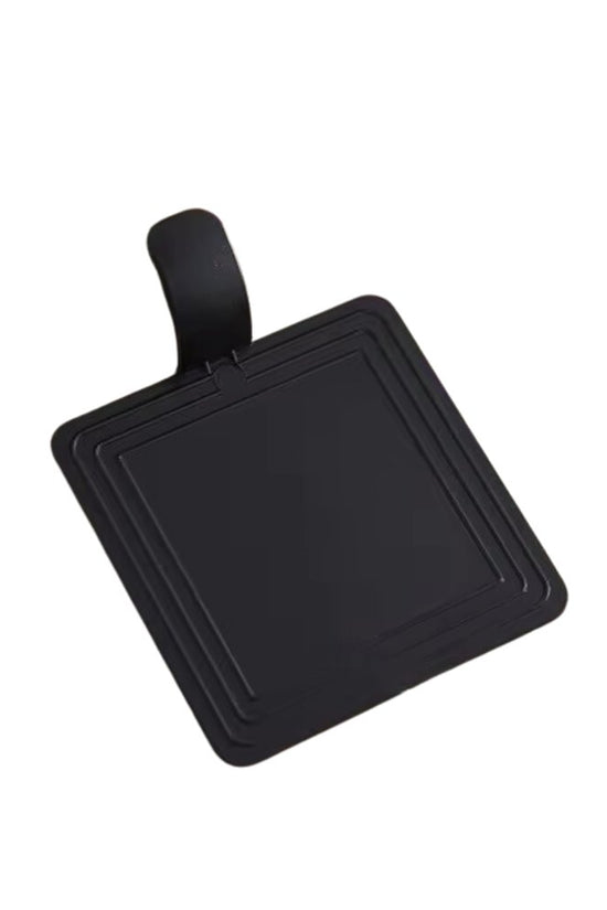 Mini Reusable Black Acrylic Square Cake Board - TEM IMPORTS™