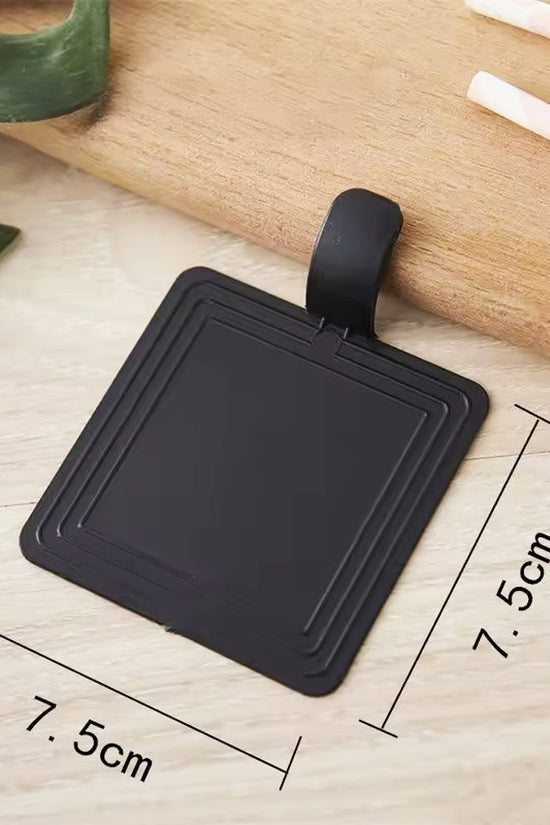 Mini Reusable Black Acrylic Square Cake Board - TEM IMPORTS™