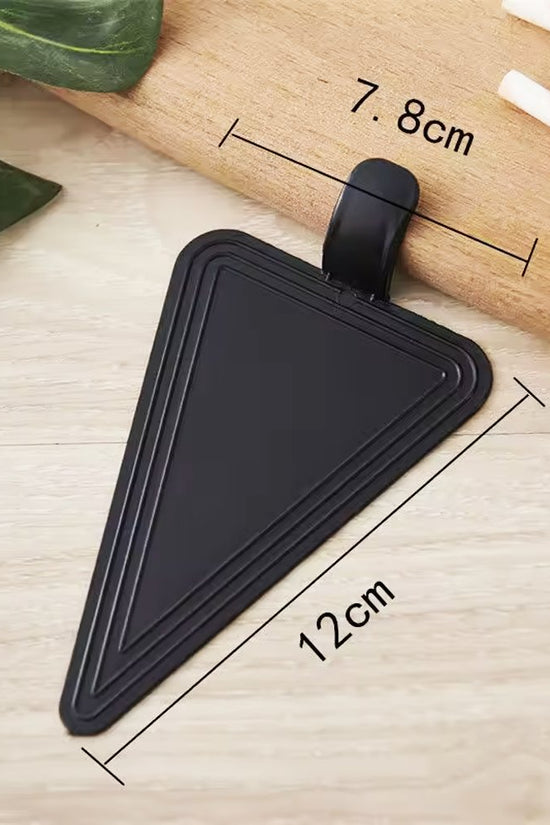 Mini Reusable Black Acrylic Triangle Cake Board - TEM IMPORTS™