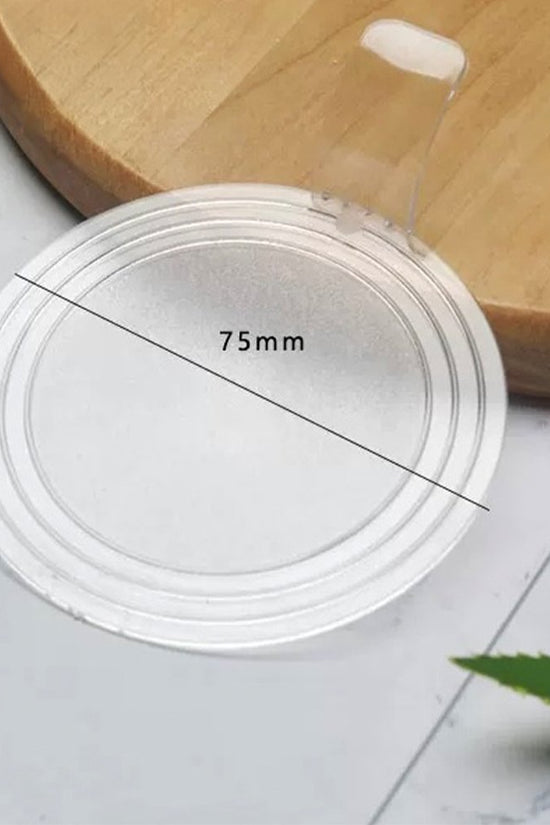 Mini Reusable Matt Clear Acrylic Round Cake Board - TEM IMPORTS™