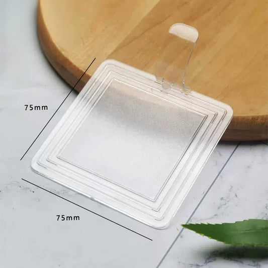Mini Reusable Matt Clear Acrylic Square Cake Board - TEM IMPORTS™
